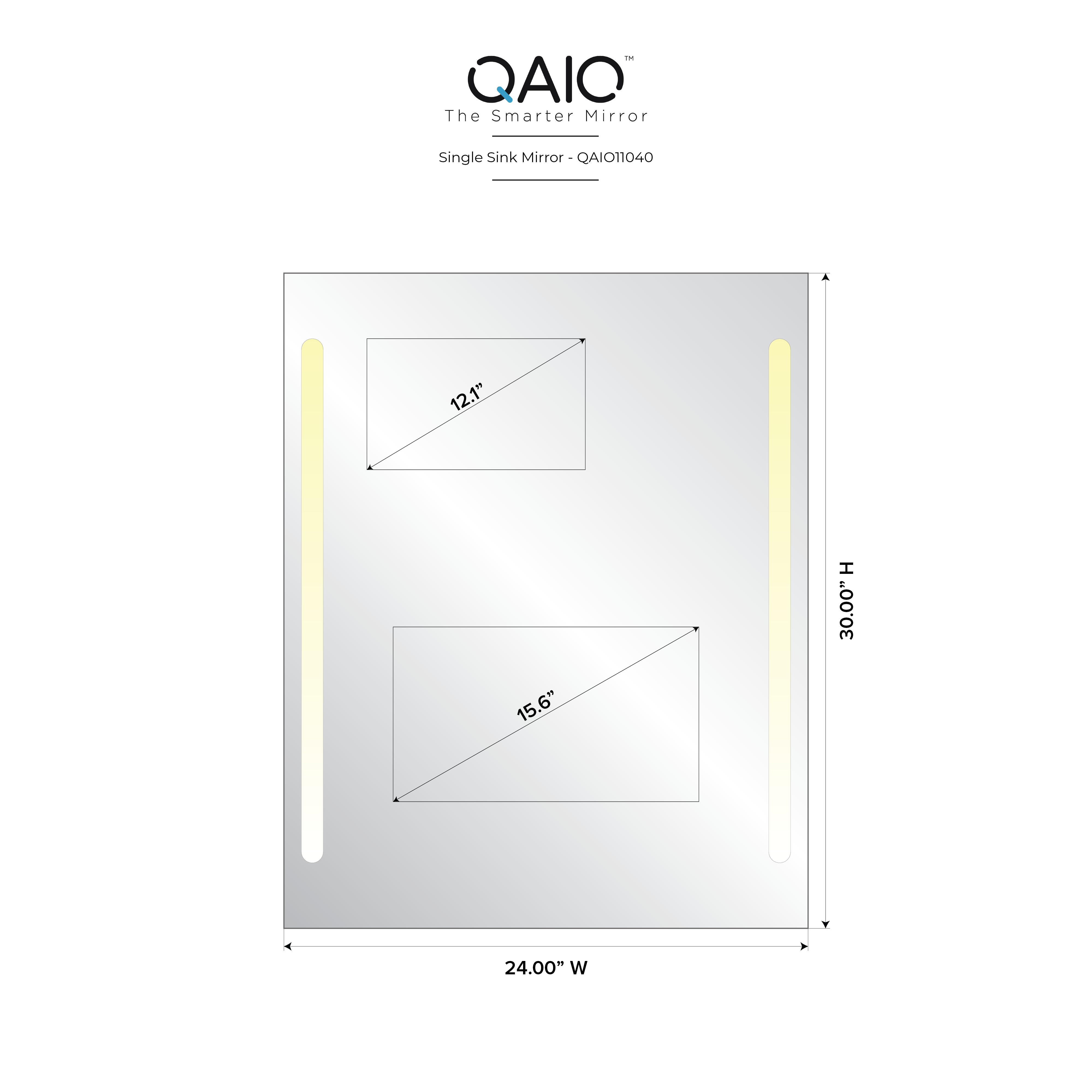 QAIO 24″ width x 30” height, with 15.6” TV (QAIO11040)