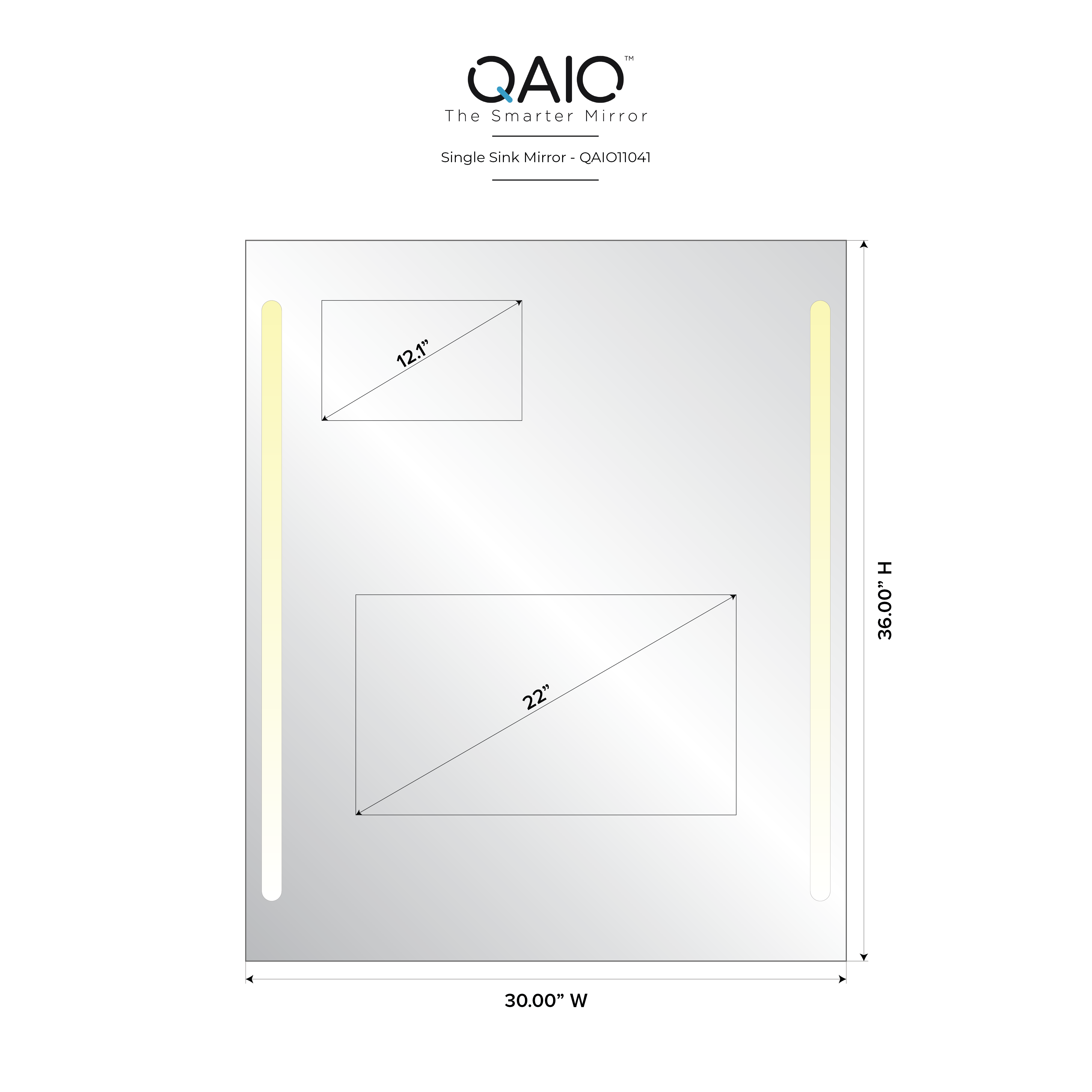 QAIO 30″ width x 36” height, with 22” TV (QAIO11041)