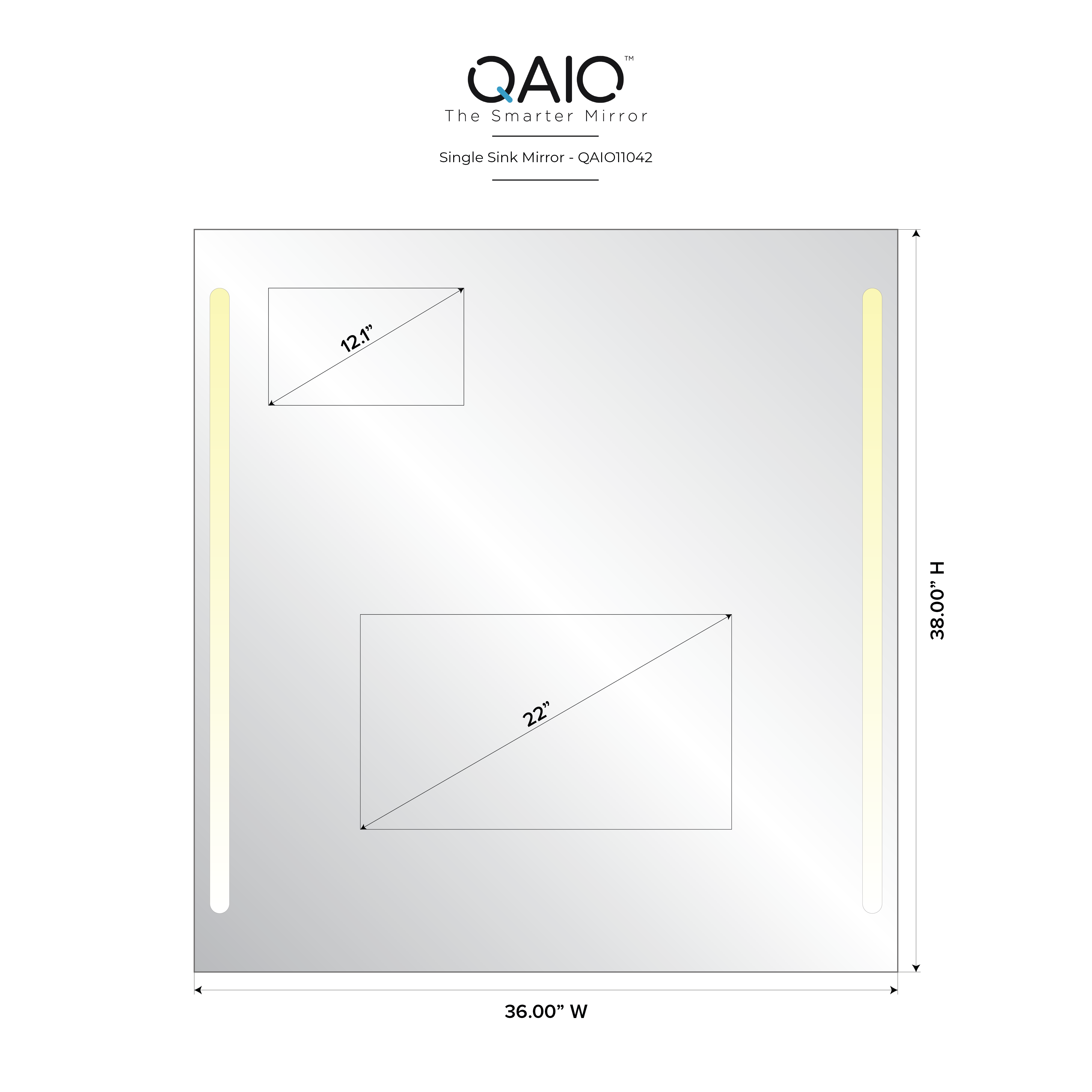 QAIO 36″ width x 38” height, with 22” TV (QAIO11042)
